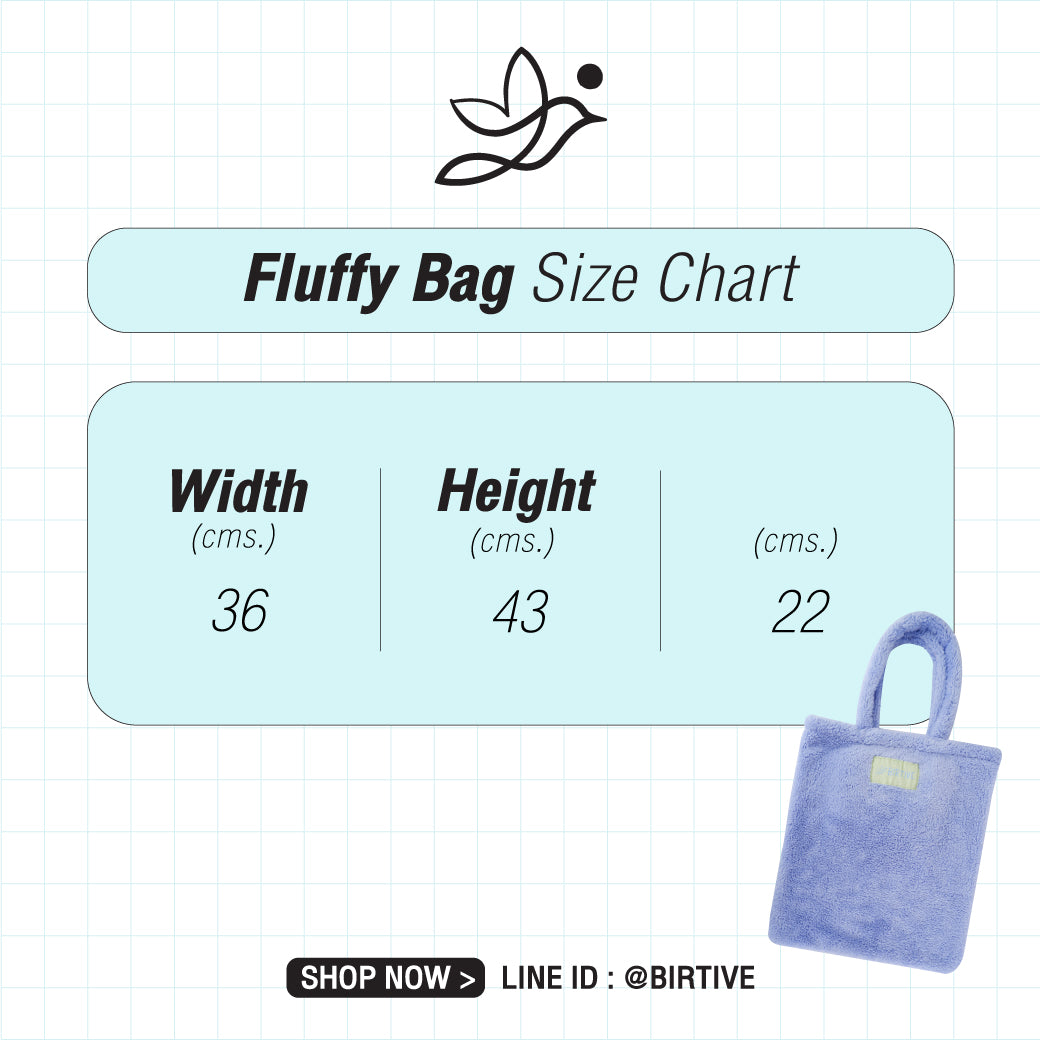 Birtive Fluffy Bag กระเป๋าสะพายข้าง ขนนุ่ม พับเก็บได้